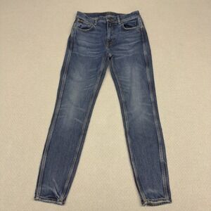Polo Ralph Lauren Tompkins Mid Rise Skinny Crop Jeans Womens 26 Blue Denim Ankle